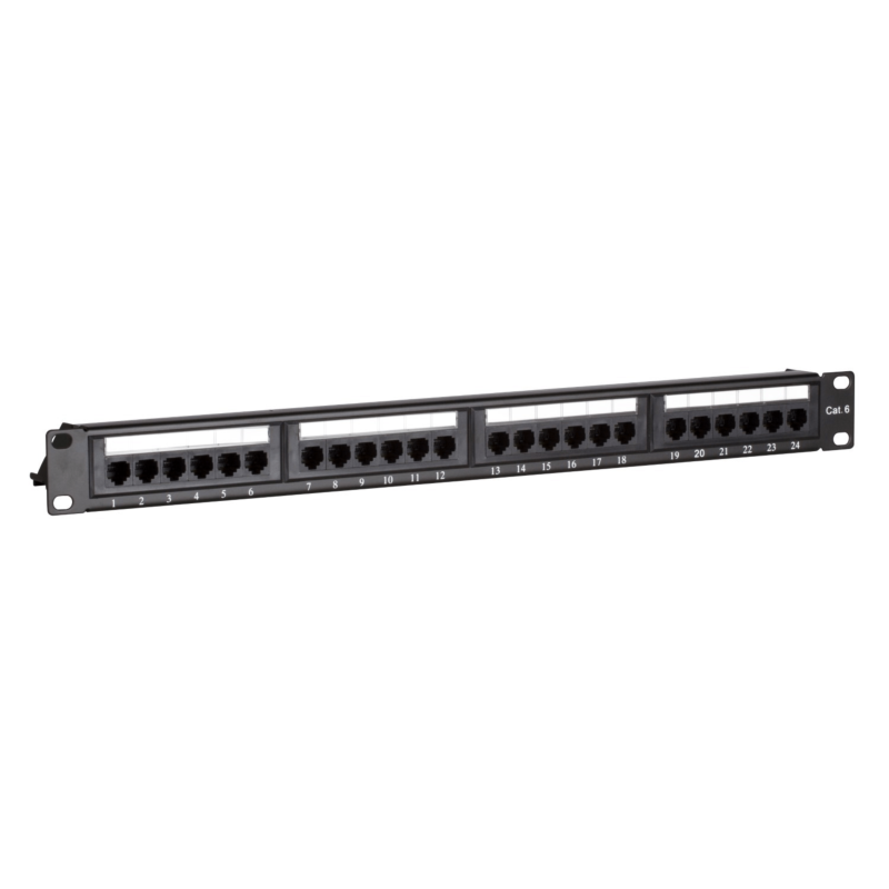 Painel de ligação CAT6 UTP - 24 portas