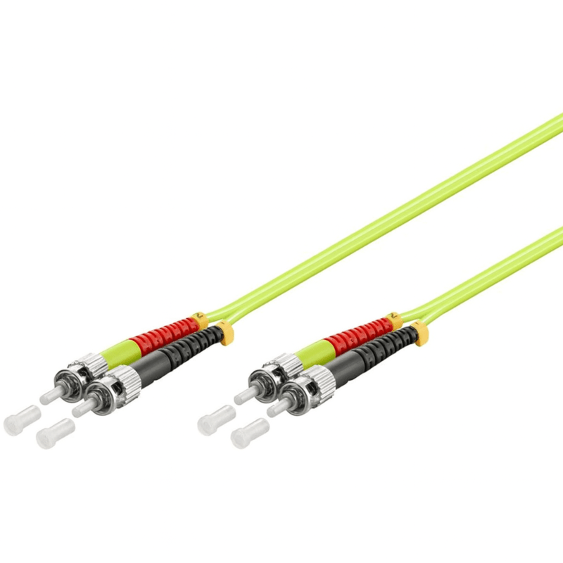 Cabo de fibra ótica ST-ST OM5 (otimizado para laser) 1m