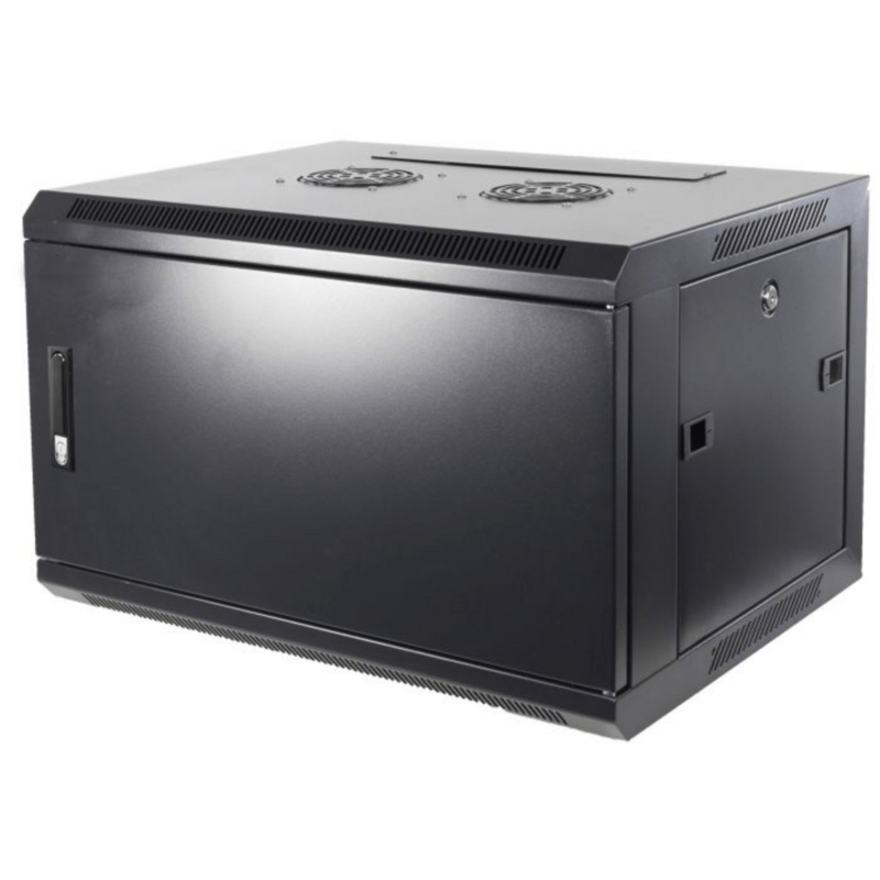 Armário de parede 4U com porta metálica 600x450x280mm (LxPxA)