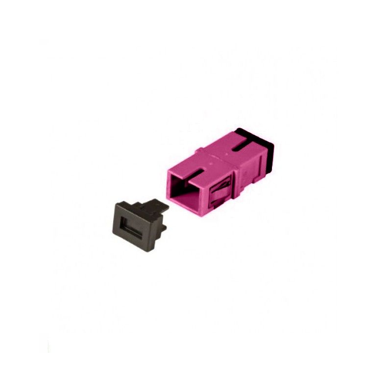 Acoplamento trapezoidal multimodo SC-SC simplex roxo