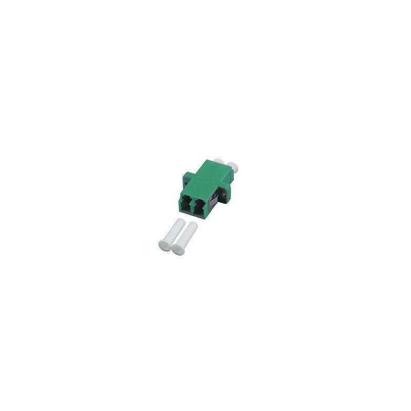 Acoplamento monomodo LC-LC duplex verde