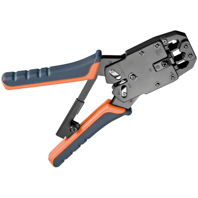 Alicate de cravar profissional Danicom para cabos RJ45 e RJ11 - metal