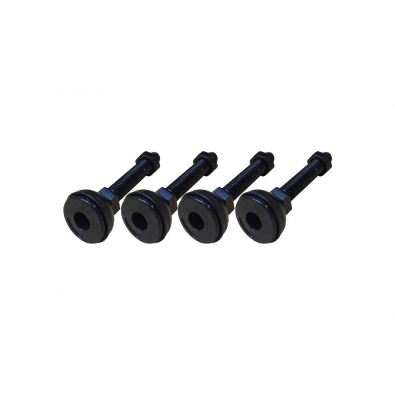 Conjunto de pés ajustáveis para todos os armários de servidores.