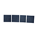 Placas de cobertura para caixa de interruptores de calha DIN 3U, conjunto de 4