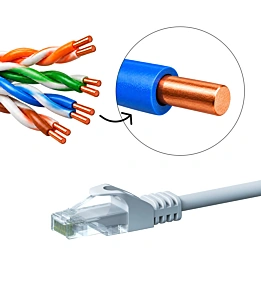Cabos de rede Cat5e - 100% cobre